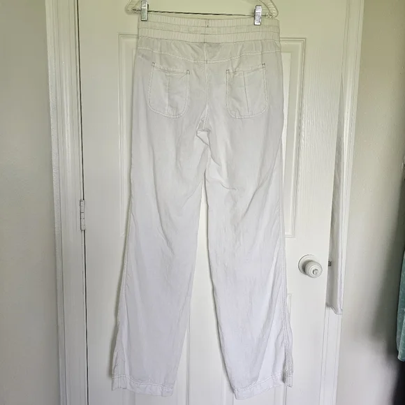 Athleta Lakeside 100% Linen Pant Size 8 Tall - Picture 9 of 16